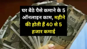 Business Idea: घर बैठे पैसे कमाने के 5 ऑनलाइन काम, महीने की होती हैं 40 से 5 हजार कमाई